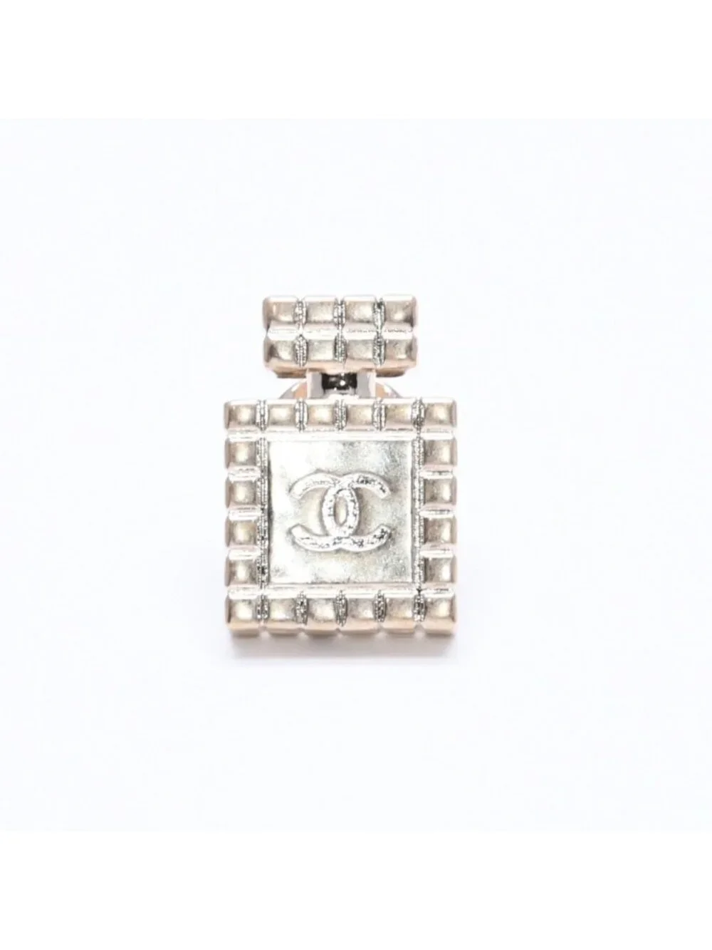 Chanel Brooch CC Logo Pin 3 Point Set Metal Gold